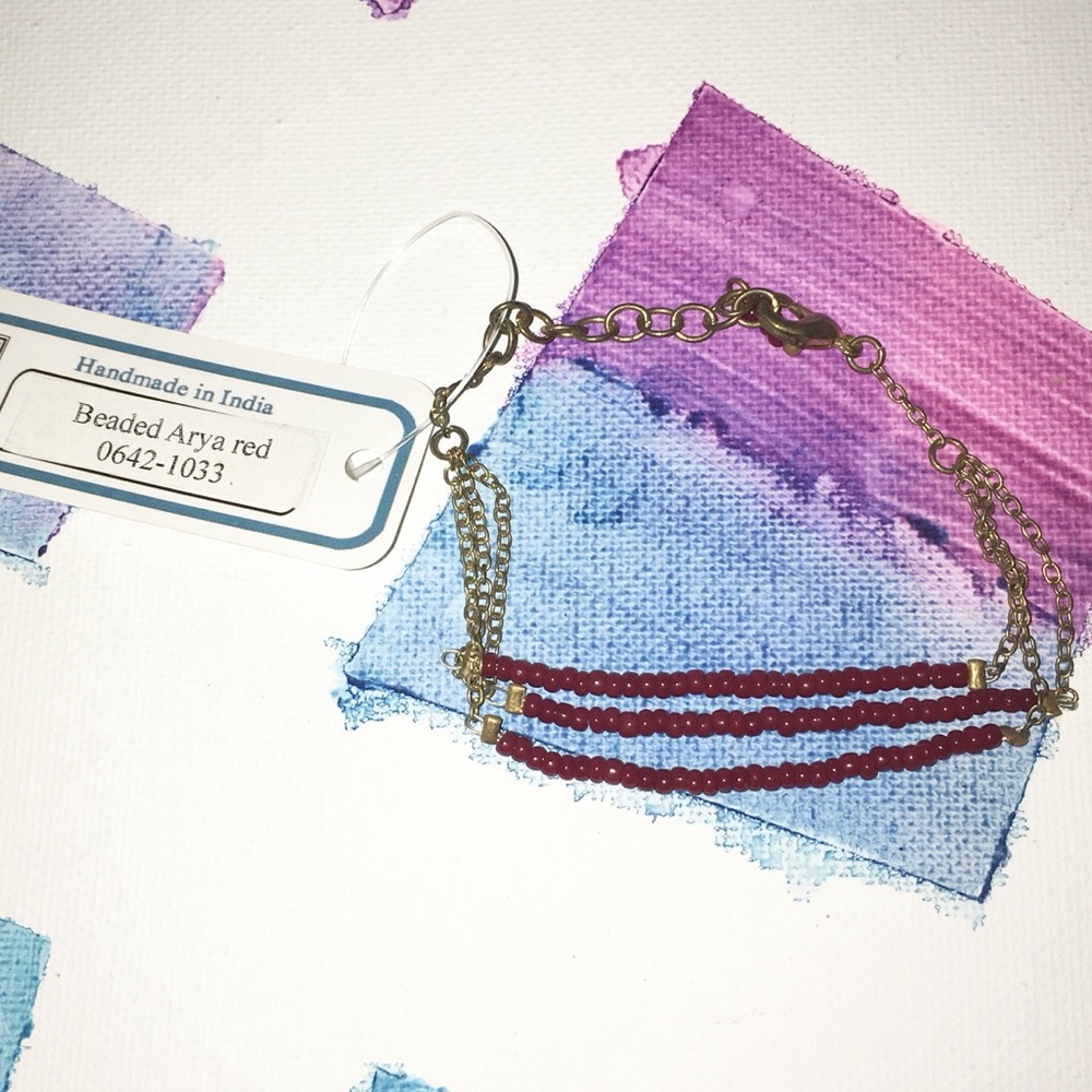 Mata Traders Handmade (India) Beaded Bracelet NWT
